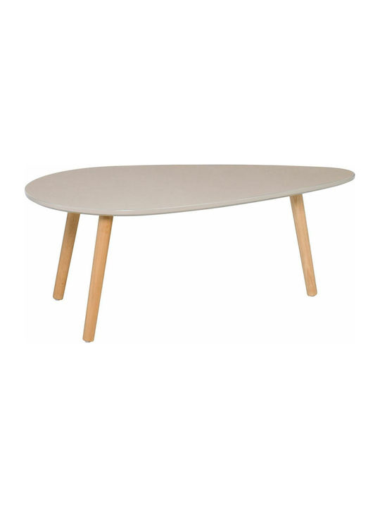 Oval Coffee Table Fine Beige L89xW48xH33cm