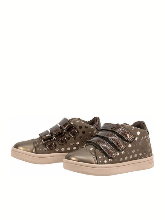 DJ Rock Kids Sneakers High Anatomic with Scratch Gold