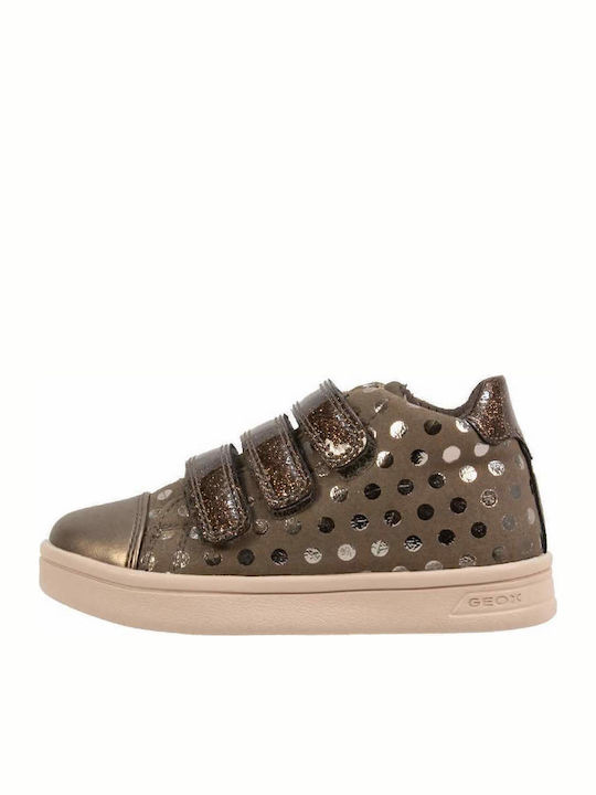 DJ Rock Kids Sneakers High Anatomic with Scratch Gold