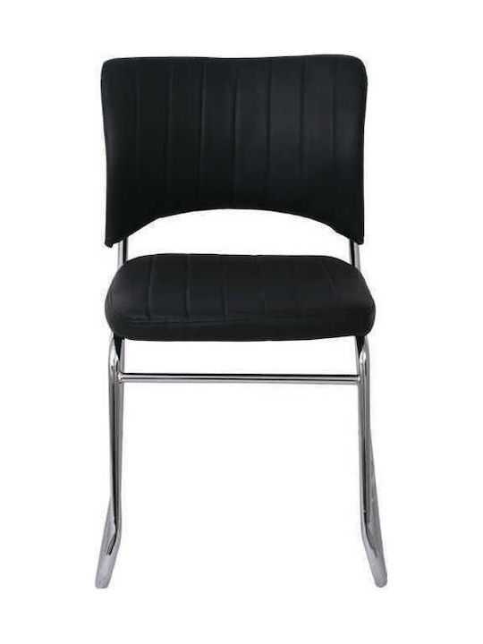 Chair Visitor Black 52x52x83cm 1pcs