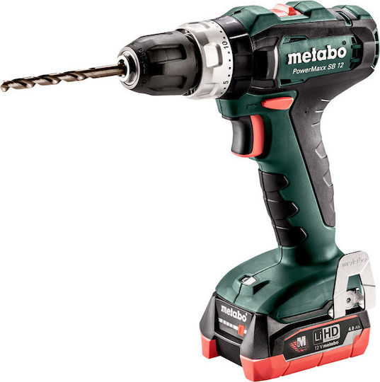 Metabo PowerMaxx SB 12 Percussive Drill Driver Battery 12V 2x4Ah