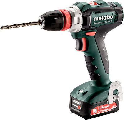 Metabo PowerMaxx BS 12 Q Drill Driver Battery 12V 2x2Ah 601037500