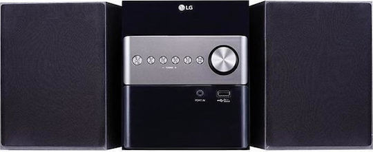 LG Ηχοσύστημα 2.0 CM1560 Micro CM1560 10W με CD Player και Bluetooth Μαύρο