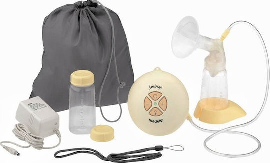 Medela Swing Ηλεκτρικό Μονό Θήλαστρο Μπαταρίας και Ρεύματος Κίτρινο