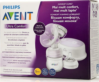 Philips Ηλεκτρικό Μονό Θήλαστρο Μπαταρίας Μωβ 125ml