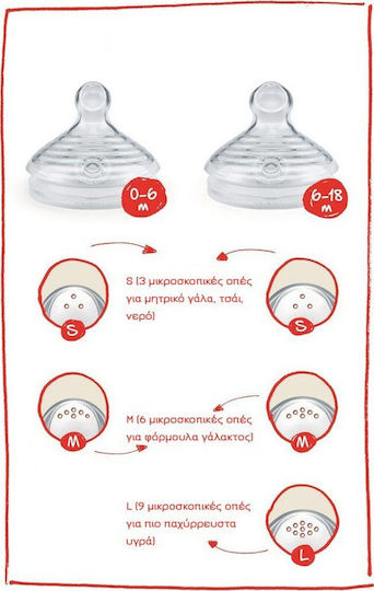 Nuk Nature Sense Биберони от Силикон за 0+ месеца 2бр