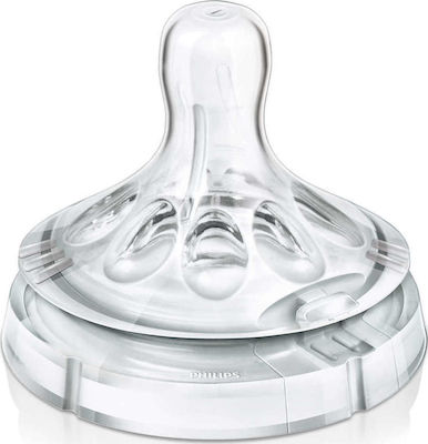 Philips Baby Bottle Teat of Silicone Adjustable Flow for 3+ months 2τμχ