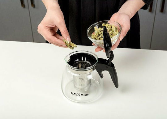 Nava Teekanne mit Filter Glas 900ml