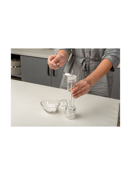 Nava Acer Manual Plastic Spice Mill 26.5cm Transparent