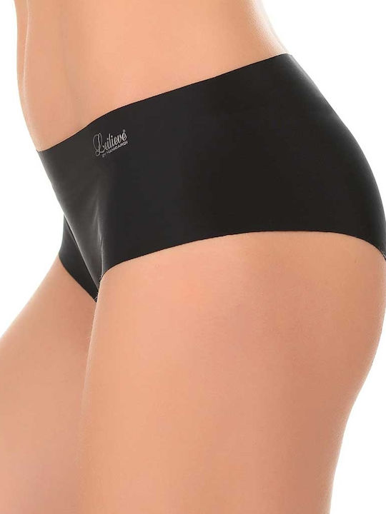 Leilieve black boxer without seams (laser cut) Invisible 3364