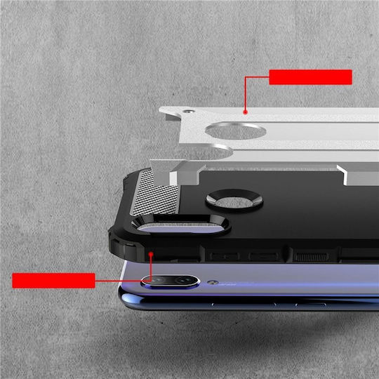 Hurtel Tought Armor Back Cover Plastic Argintiu (Redmi 7)