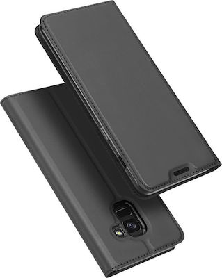 Dux Ducis Skin Pro Synthetic Leather Book Black (Galaxy J6)