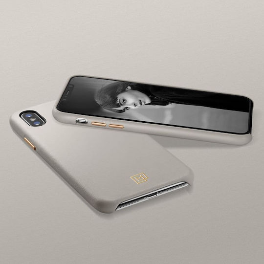 Spigen La Manon Calin Back Cover Δερματίνης Μπεζ (iPhone XS Max)