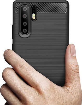 Hurtel Back Cover Carbon Μαύρο (Huawei P30 Pro)