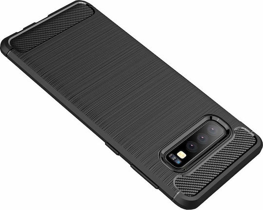 Hurtel Back Cover Σιλικόνης Μαύρο (Galaxy S10+)
