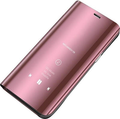 Hurtel Clear View Plastic Book Rose Gold (Huawei P30 Pro)