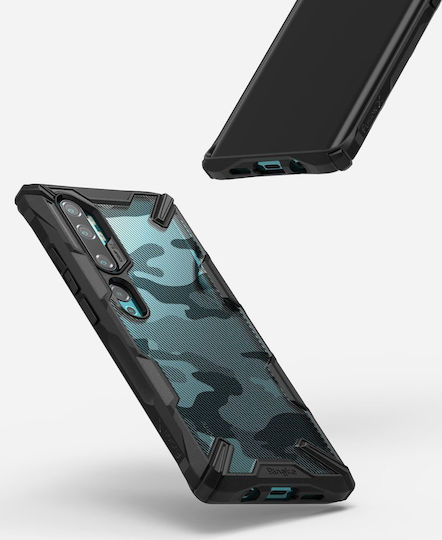 Ringke Fusion X Back Cover Σιλικόνης με Λουράκι Μαύρο (Xiaomi Mi Note 10 / Mi Note 10 Pro)