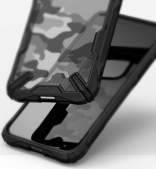 Ringke Fusion X Back Cover Σιλικόνης με Λουράκι Μαύρο (iPhone 11 Pro)
