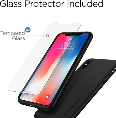 Spigen Thin Fit 360 Μαύρο (iPhone X)
