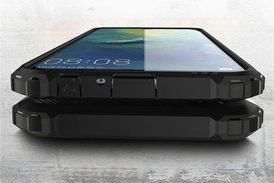 Hurtel Umschlag Rückseite Kunststoff Schwarz (Huawei P Smart 2019)