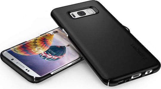 Spigen Thin Fit Back Cover Πλαστικό Μαύρο (Galaxy S8)