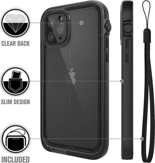 Catalyst Калъф С Пълно Покритие (360°) Пластмаса 2мм Водоустойчив Stealth Черен (iPhone 11 Pro)