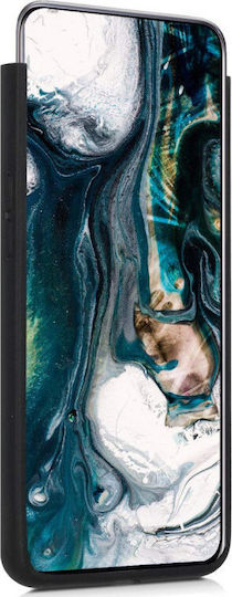 KWmobile Watercolor Waves Umschlag Rückseite Hölzern Mehrfarbig (Galaxy A80)
