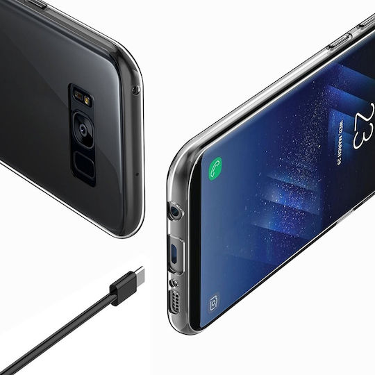 Forcell Front/Back 360 Full Cover Σιλικόνης 0.5mm Διάφανο (Galaxy S8+)