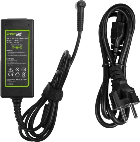 Green Cell Pro Φορτιστής Laptop 33W 19V 1.75A για Asus με Αποσπώμενο Καλώδιο Τροφοδοσίας