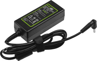 Green Cell Pro Laptop Charger 33W 19V 1.75A for Asus with Detachable Power Cord