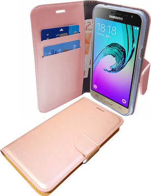 Book Δερματίνης Ροζ Χρυσό (Xiaomi Redmi Note 8 Pro)