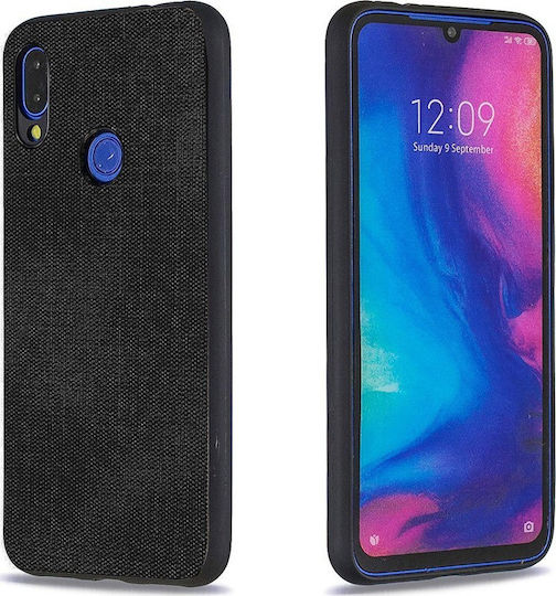 Forcell Denim Back Cover Υφασμάτινο Μαύρο (Redmi 7)