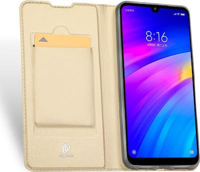 Dux Ducis Skin Pro Series Buchen Sie Synthetisches Leder Gold (Redmi 7) KLDSPRORM7GD