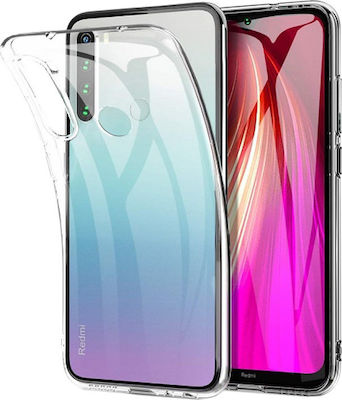 Coperta din spate Silicon Transparent (Redmi Note 8)