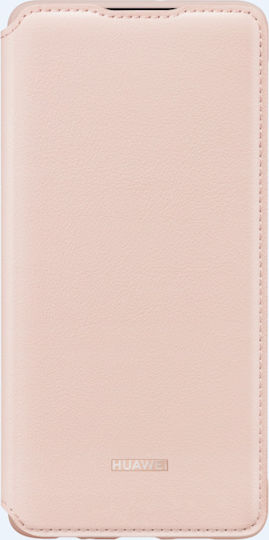 Huawei Book Δερματίνης Ροζ (Huawei P30)