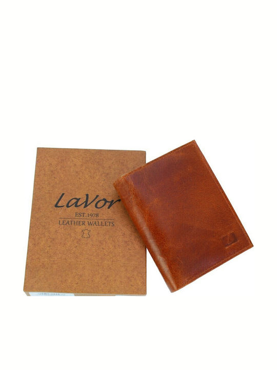 Leather Men's Wallet with RFID Cards Cognac