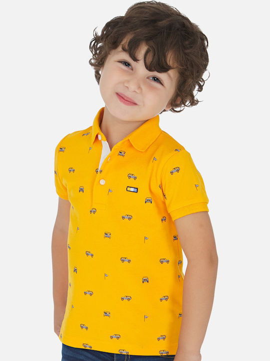 Mayoral Kids Polo Short Sleeve Yellow