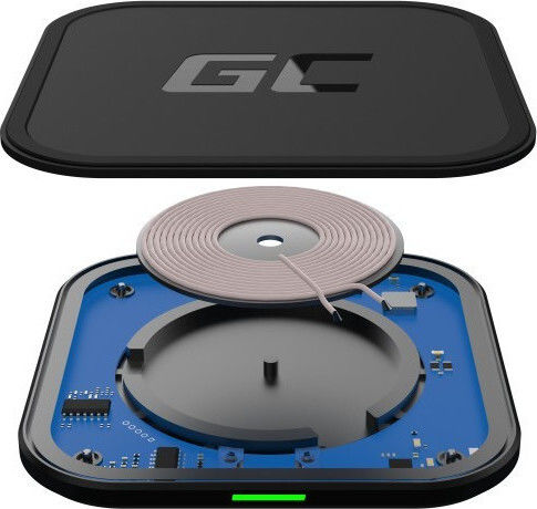 Green Cell Incarcator Wireless (Qi Pad) 15W Negru (AirJuice)