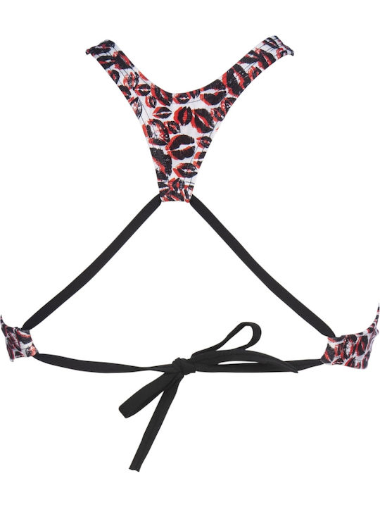 High Neck Bikini Top White 001111-102