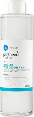 Medisei Panthenol Extra Triple Defense Eye Cream & Micellar True Cleanser 3 in 1 Seturi de Îngrijire a Pielii pentru Hidratare și Curățare facială cu Gel de curatare pentru fata și Crema de ochi 525ml