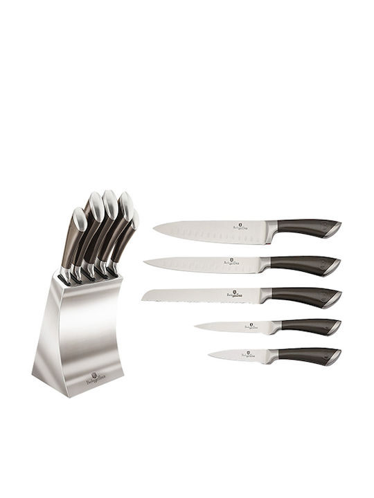 Berlinger Haus Knife Set With Stand of Stainless Steel BH-2136 6pcs