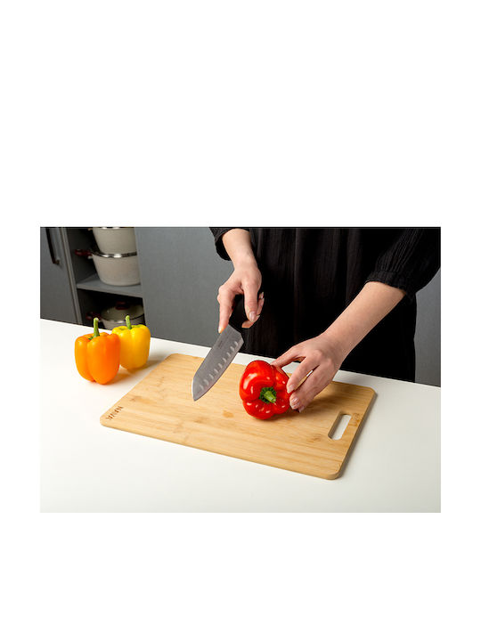 Nava Acer Μαχαίρι Santoku από Ανοξείδωτο Ατσάλι 16.5cm