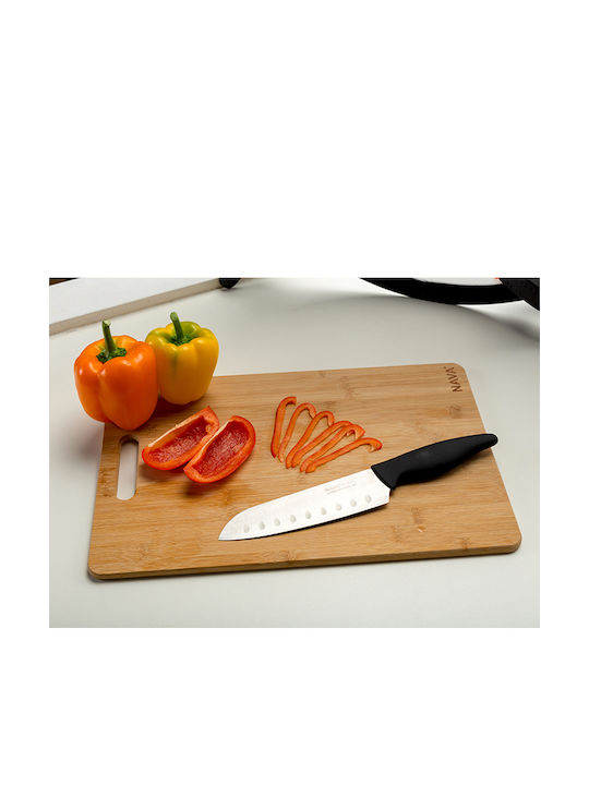Nava Acer Μαχαίρι Santoku από Ανοξείδωτο Ατσάλι 16.5cm