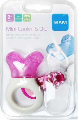 Mam Beißring für Zahnen mit Gel aus Silikon für 2 m+ Rosa 1Stück