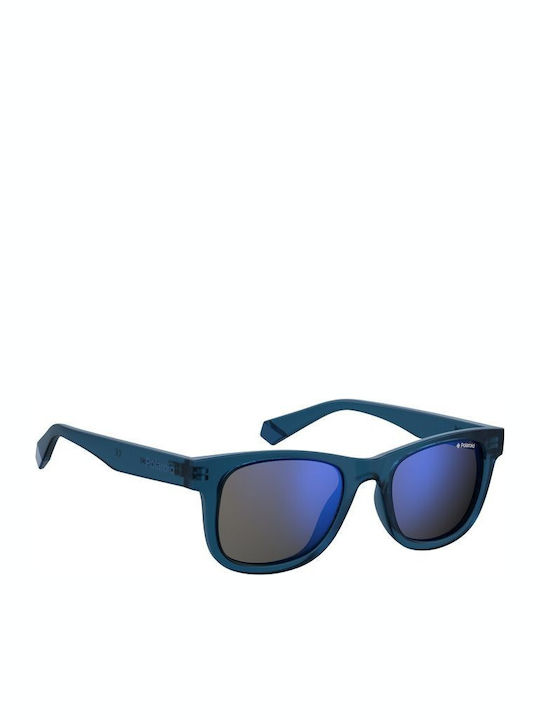 Polaroid Ochelari De Soare Pătrați Pentru Copii Cu Lentilă Polarized Oglindă Albastră