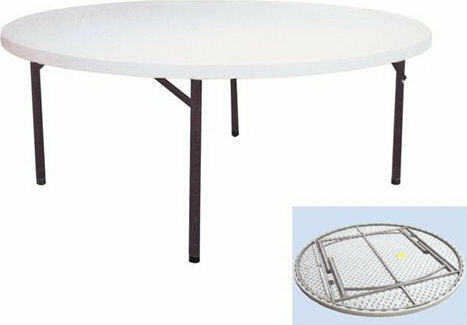 Τραπέζι Catering Catering Πτυσσόμενο 180x180x74 Λευκό Τραπέζι Catering Catering Πτυσσόμενο 180x180x74 Λευκό