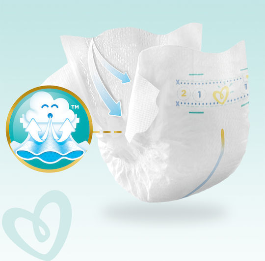 Pampers Πάνες με Αυτοκόλλητο Premium Care No. 1 για 2-5kg 52τμχ