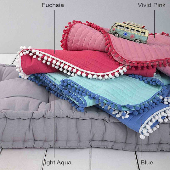 Nima Kids Quilt Single Finesse Blue 160x240cm