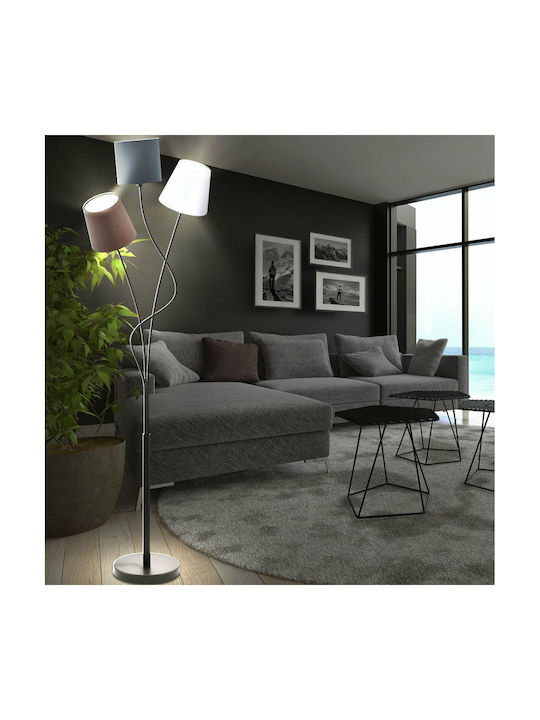 Eglo Maronda Floor Lamp H152xW35cm. with Socket for Bulb E14 Multicolour