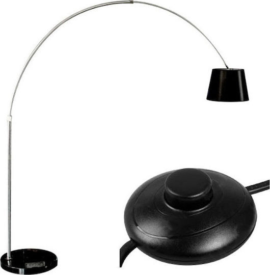 V-TAC Vintage Lampa de podea Î196xL192cm. cu Soclu pentru Bec E27 Negru